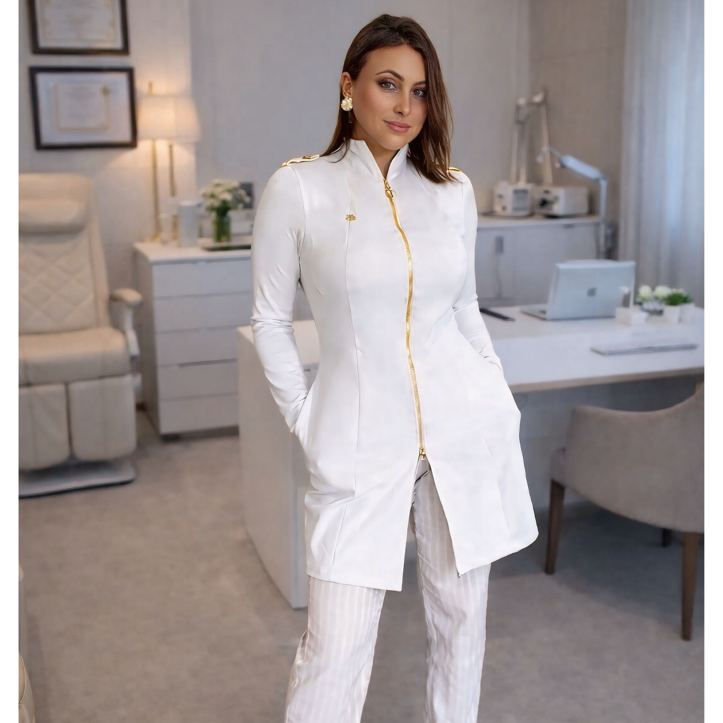 Jaleco Íris manga longa